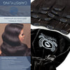 CAIRSTYLING CS606 - Black Double Drawn 100% Human Hair - Clip-in Hair Extensions 110 Gram 51 CM (20 inch)