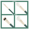 CAIRSKIN Gilt Green 13 Professional Brush Set Face & Eyes