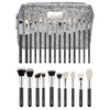 CAIRSKIN Professional Makeup 25 Brushes Set Limited Edition Set including Large Silver Beauty Bag