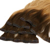 CAIRSTYLING CS627 - Ombre Brown SUPER Double Drawn 100% Human Hair - Invisible Clip-ins - 120 Gram 20 Inch / 51 CM Lengte